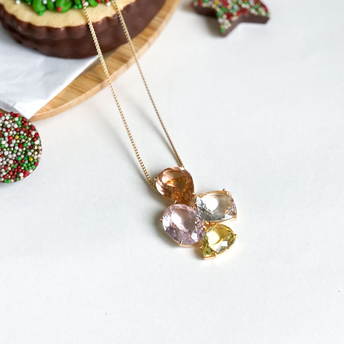 Eve 4 Stones Necklace