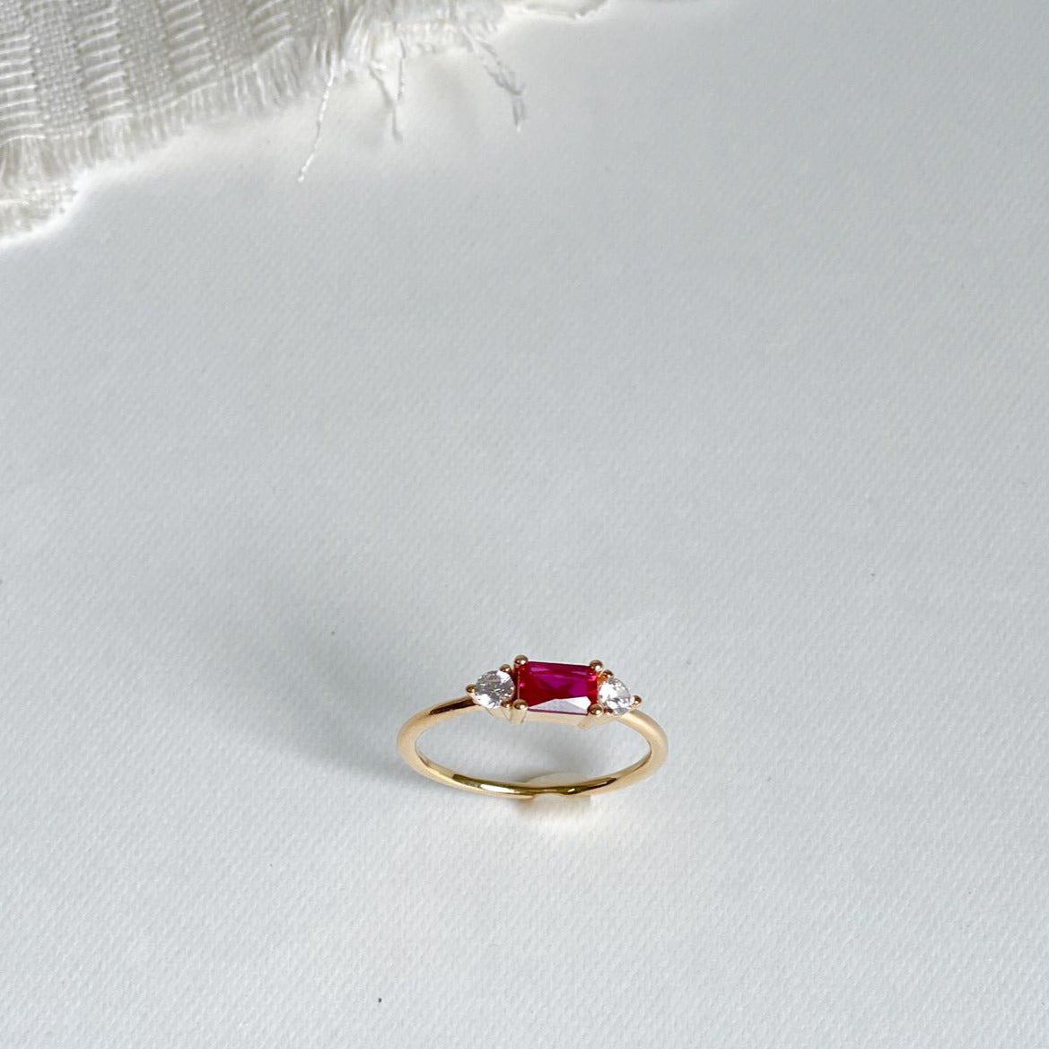 Delicate Baguette Ring