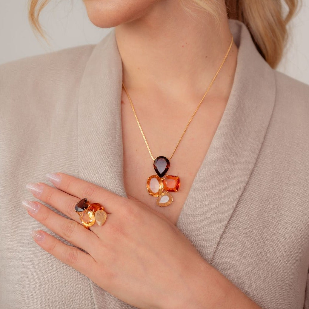 Eve 4 Stones Necklace