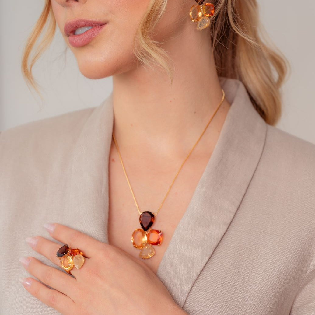 Eve 4 Stones Necklace