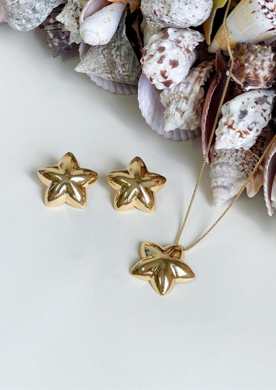 Puffy Star Necklace