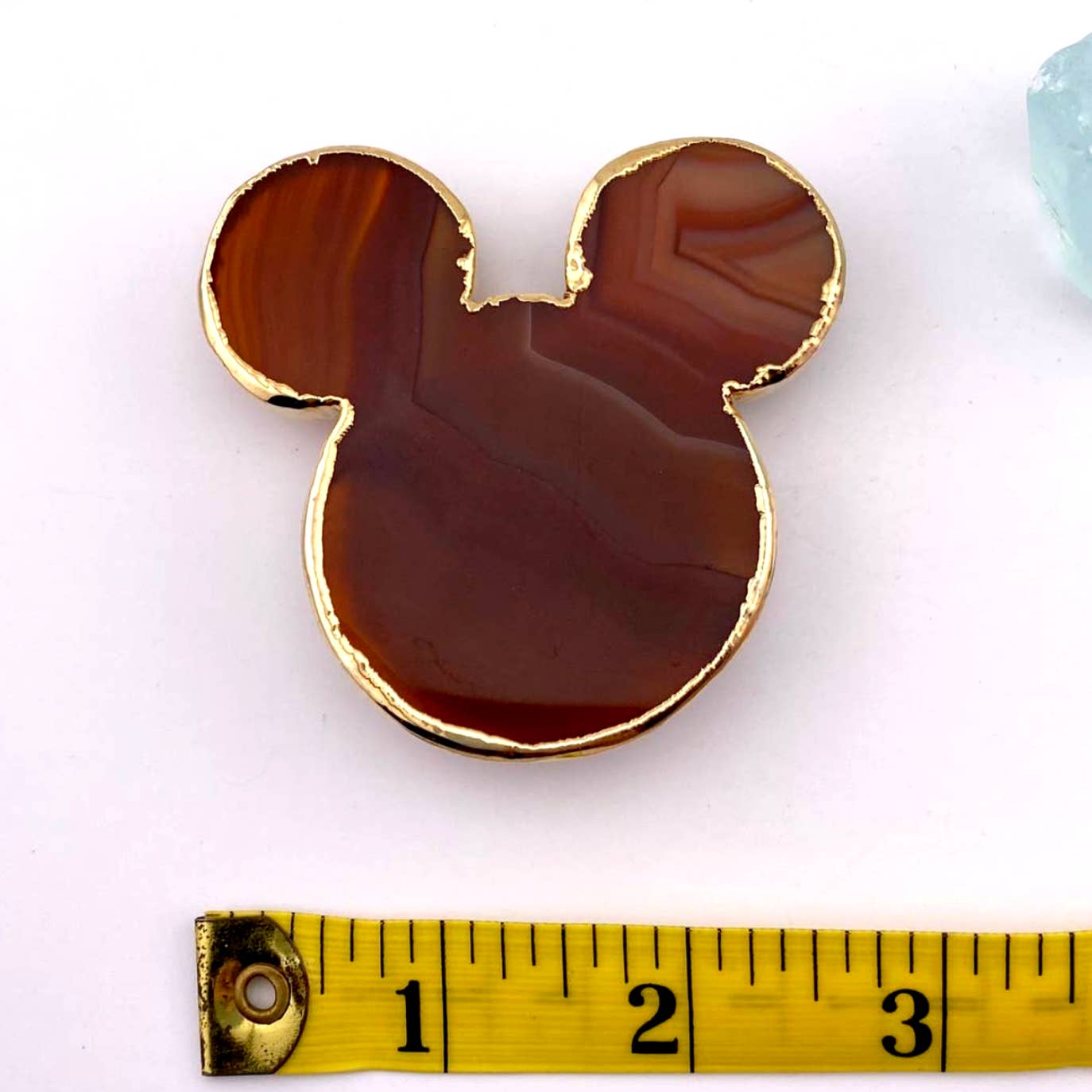 Oversized Red Agate Mouse Popsocket for Cell Phones