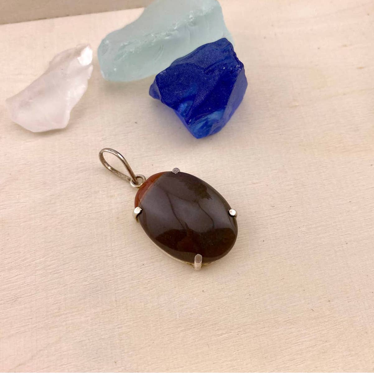Polychrome Jasper Cabochon Pendant