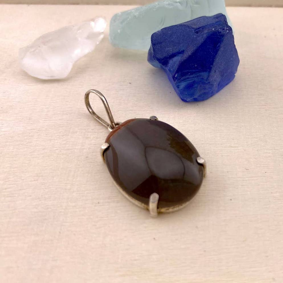 Polychrome Jasper Cabochon Pendant