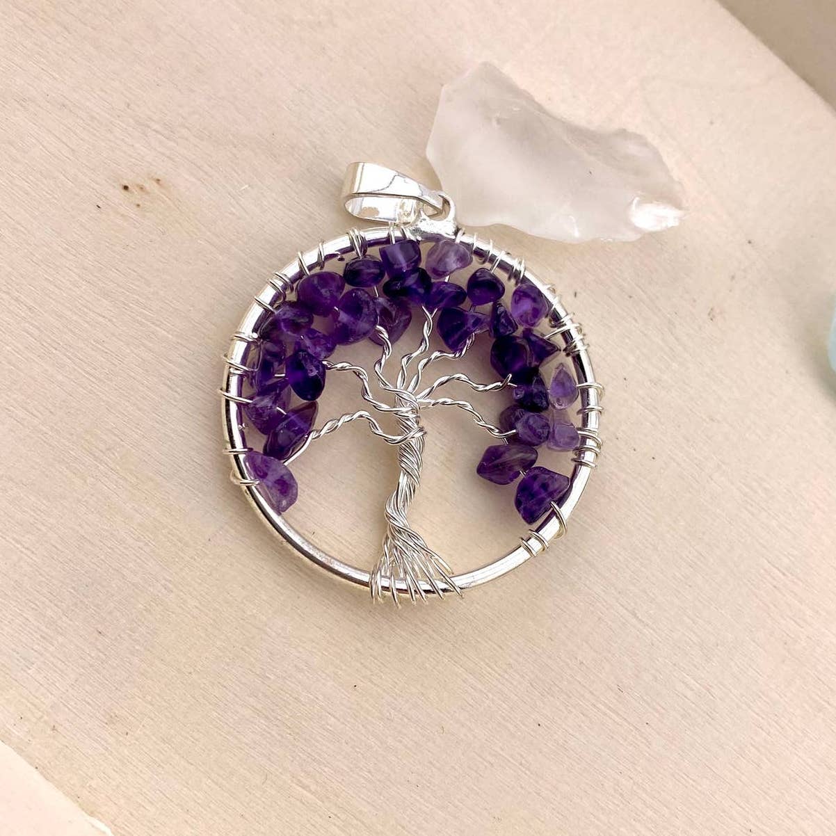 Amethyst Tree of Life Pendant