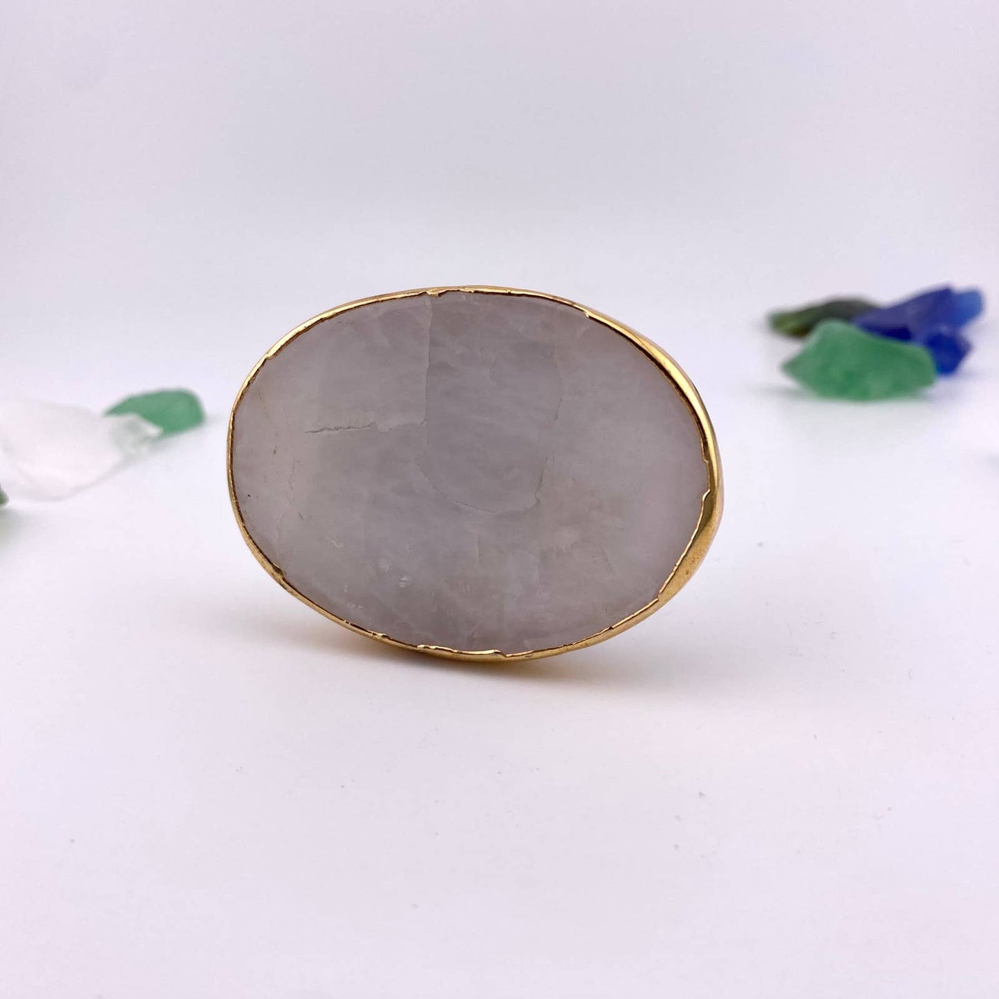 White Quartz Popsocket for Cell Phone