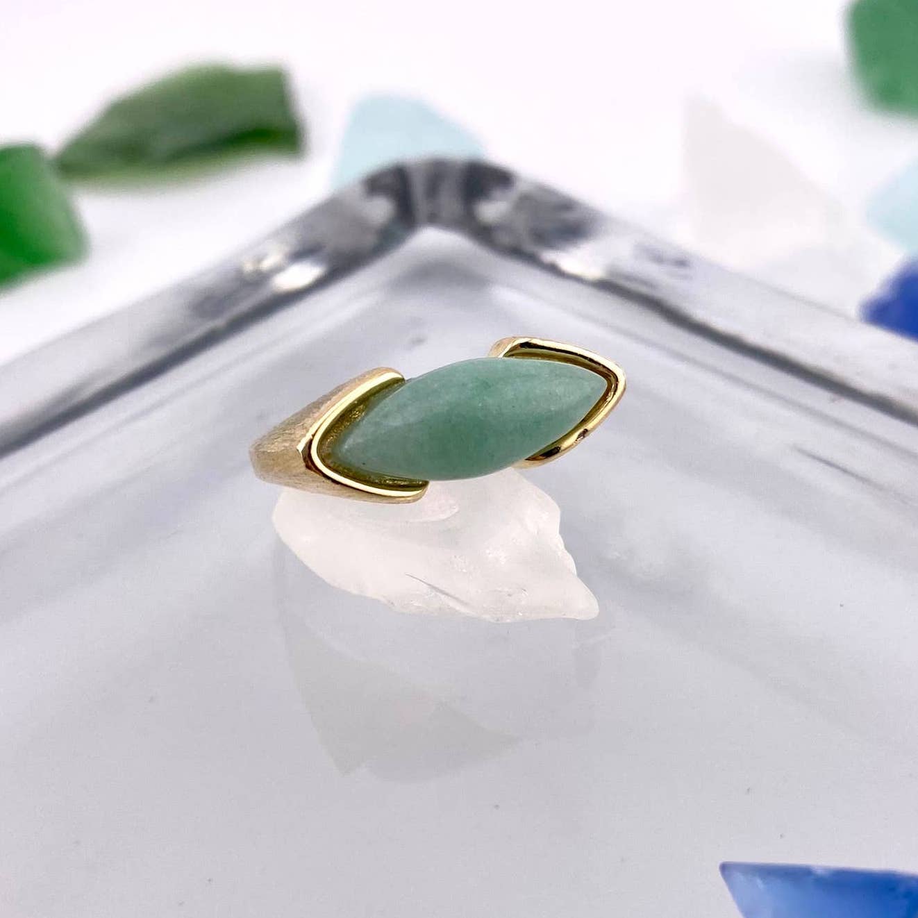 Green Quartz Ring