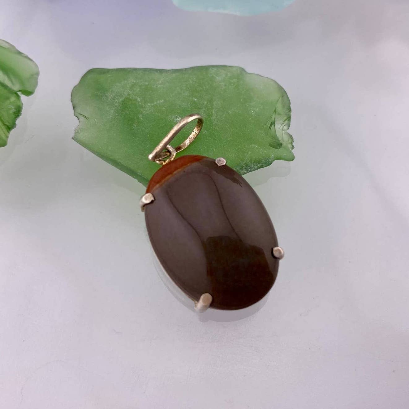 Polychrome Jasper Cabochon Pendant