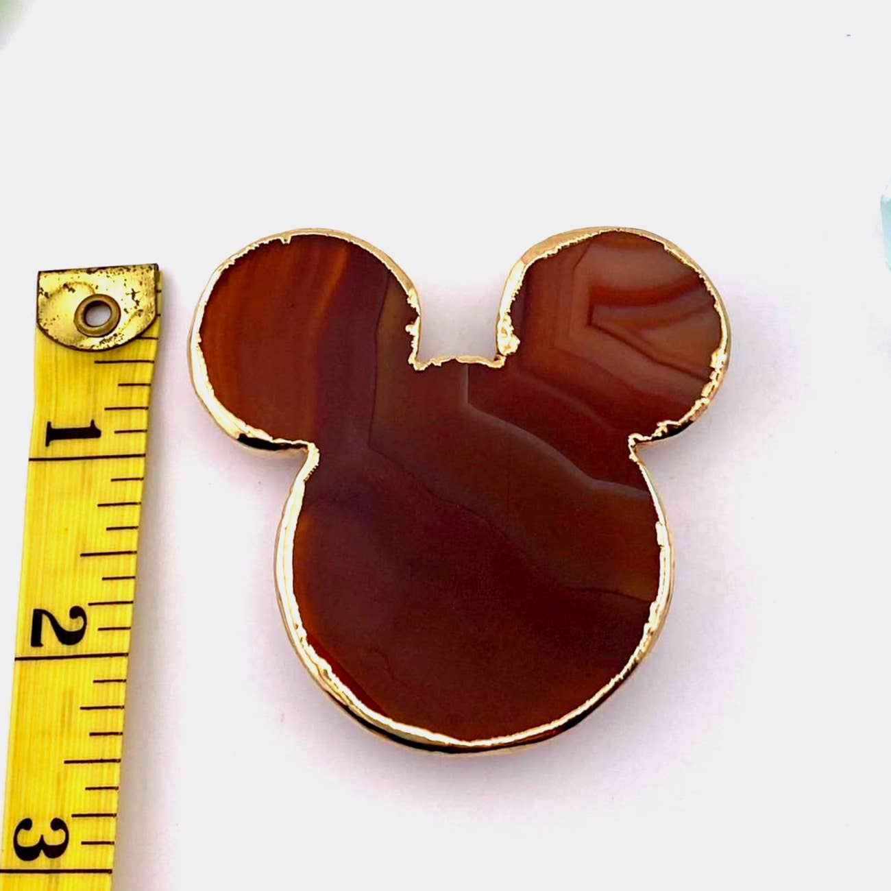Oversized Red Agate Mouse Popsocket for Cell Phones