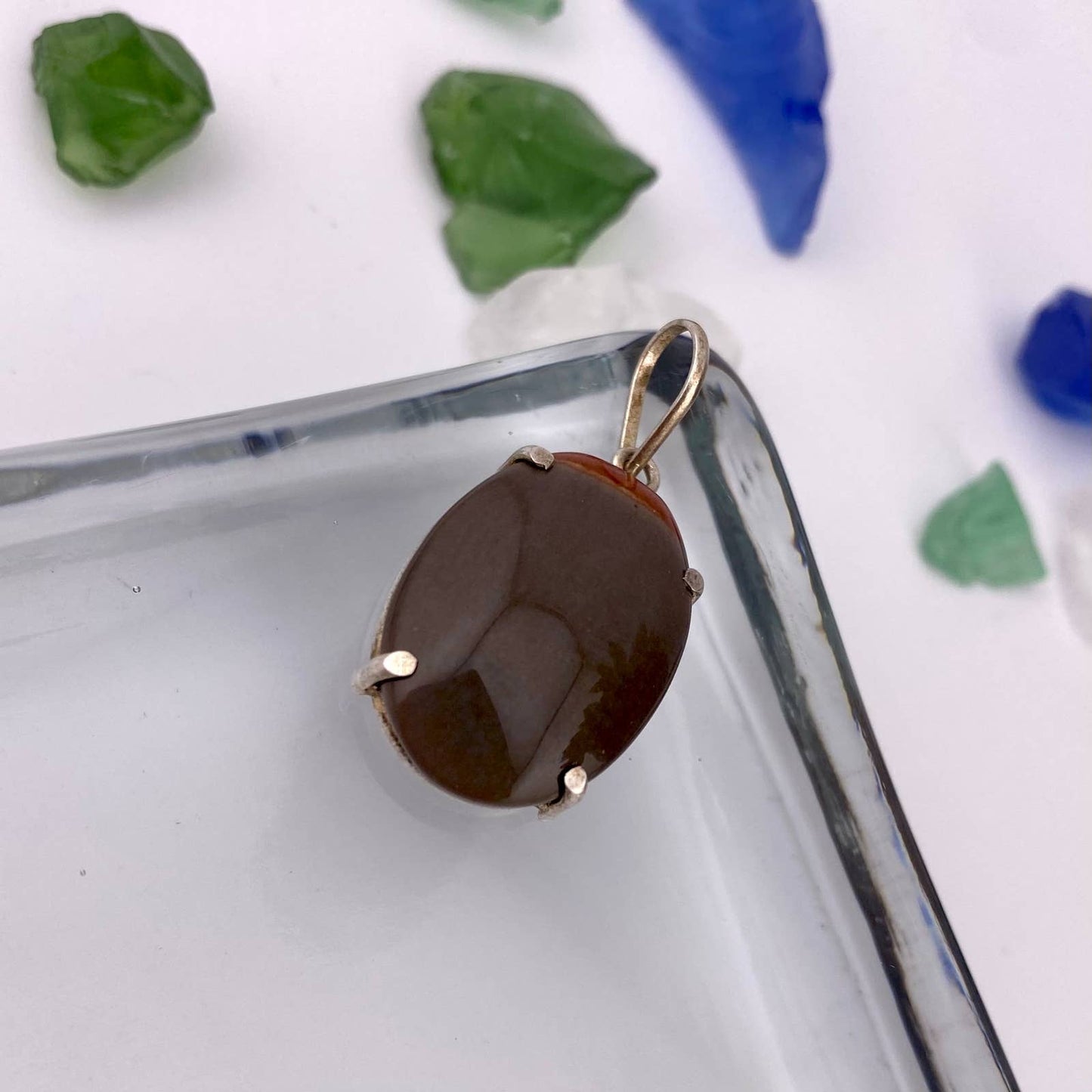 Polychrome Jasper Cabochon Pendant