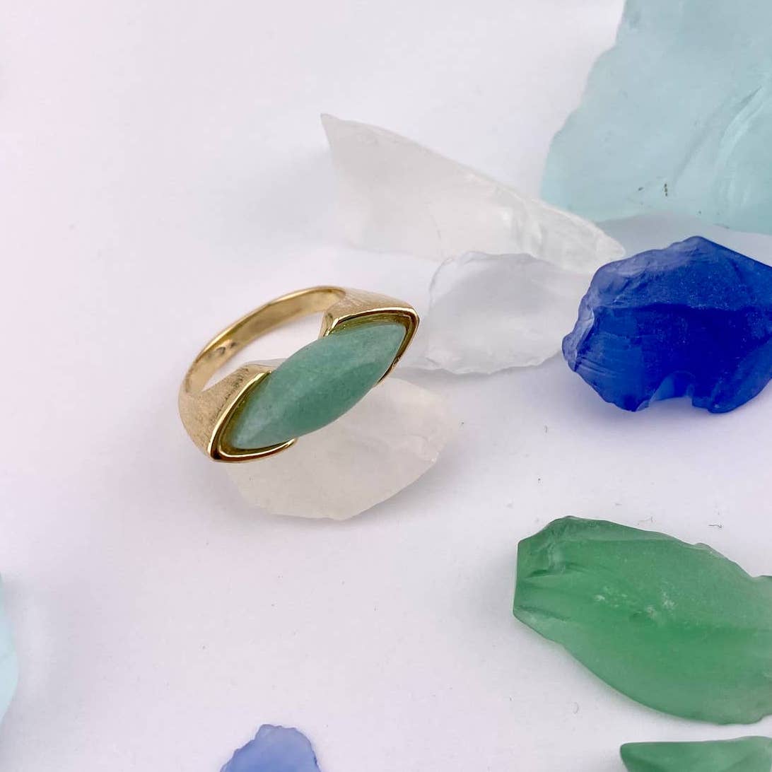Green Quartz Ring