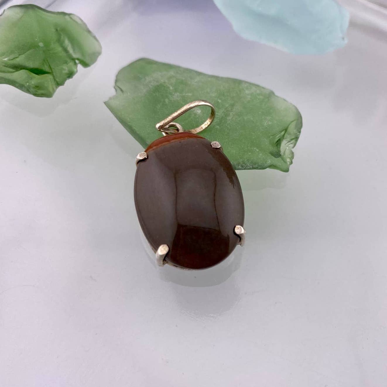 Polychrome Jasper Cabochon Pendant