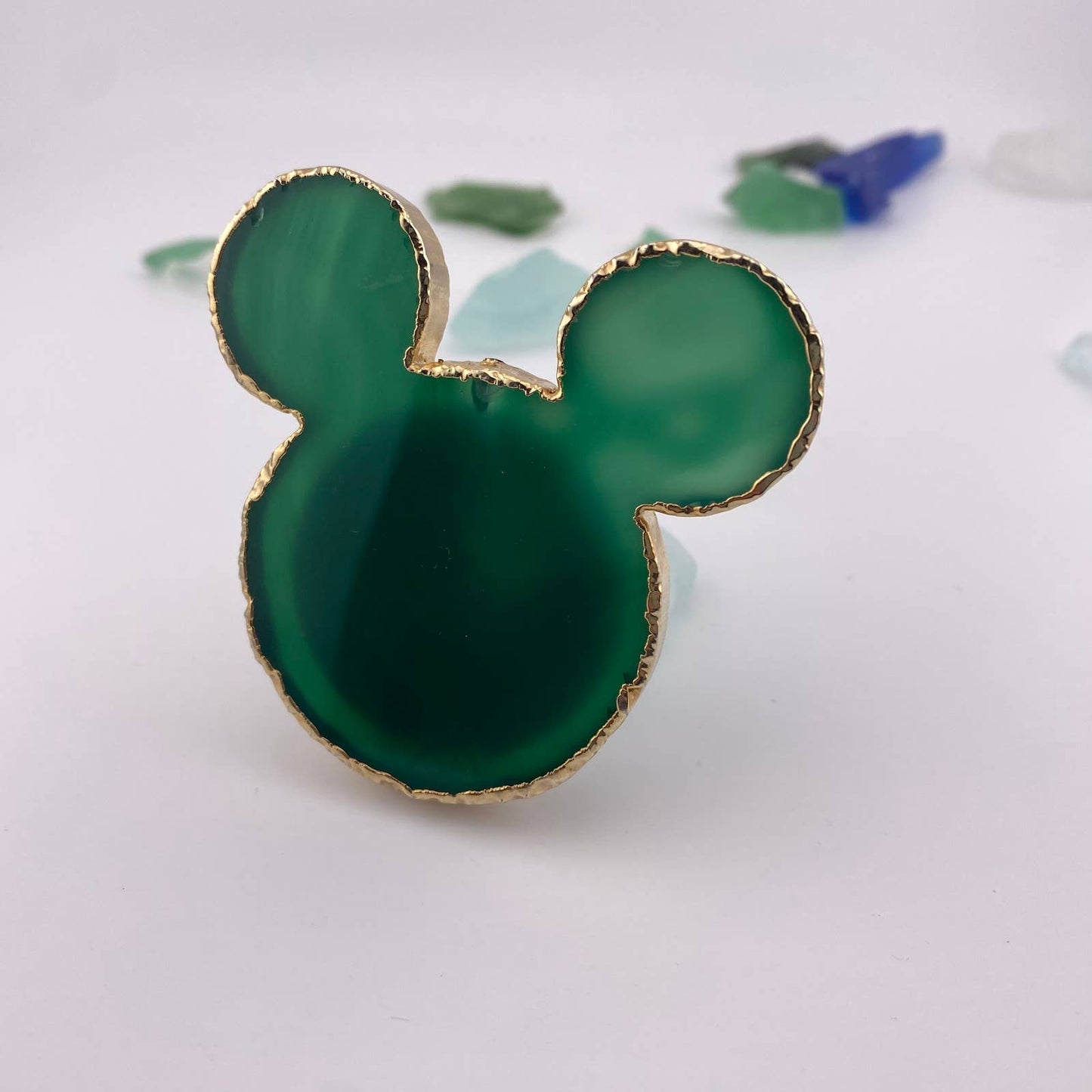 Green Agate Mickey Popsocket for Cell Phones