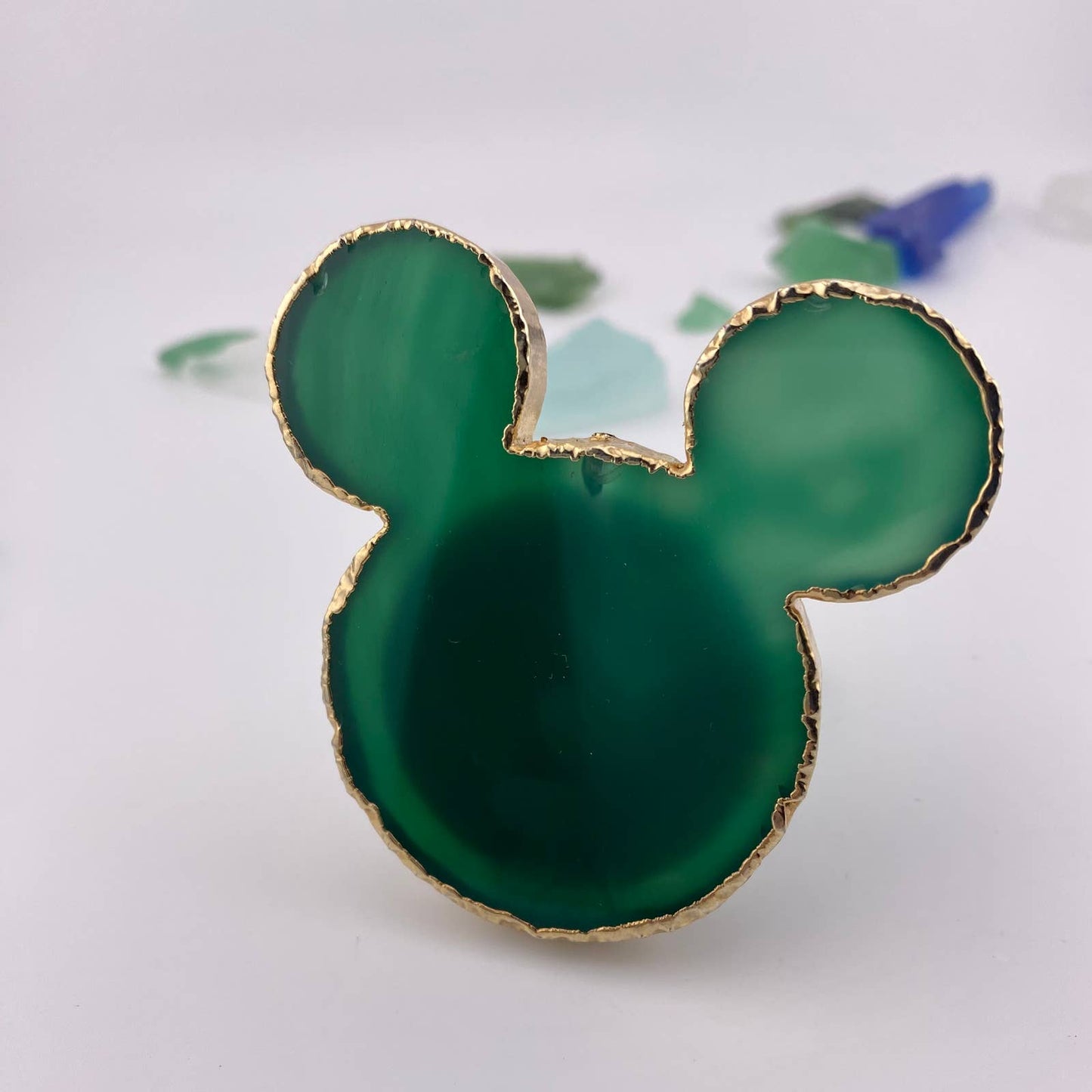 Green Agate Mickey Popsocket for Cell Phones