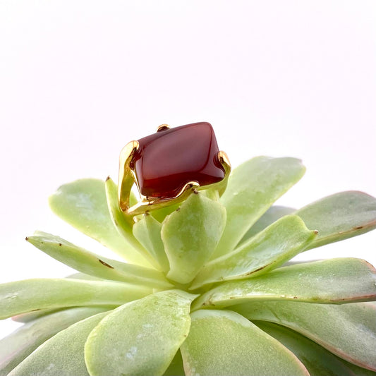 Red Agate Ring