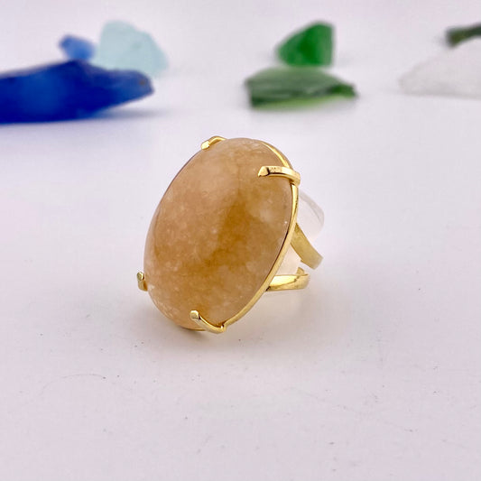 Citrine Cabochon Ring