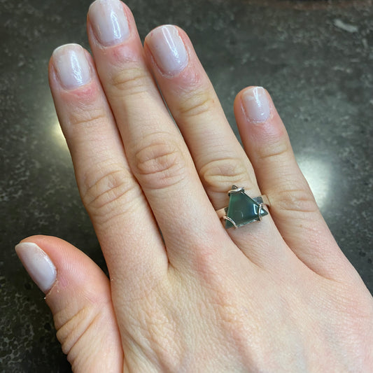 Green Agate Ring