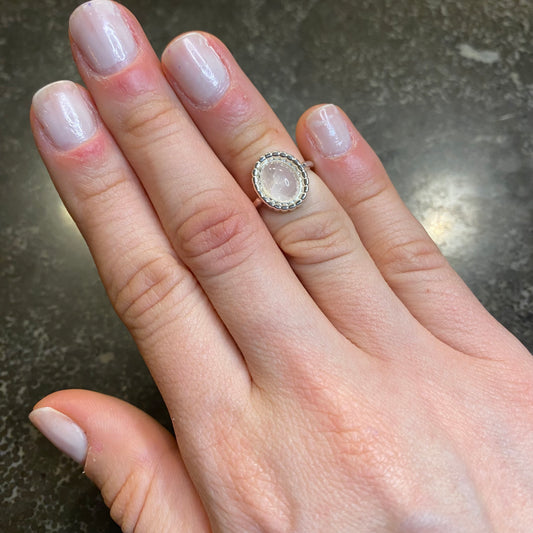 Rose Quartz Mini Ring