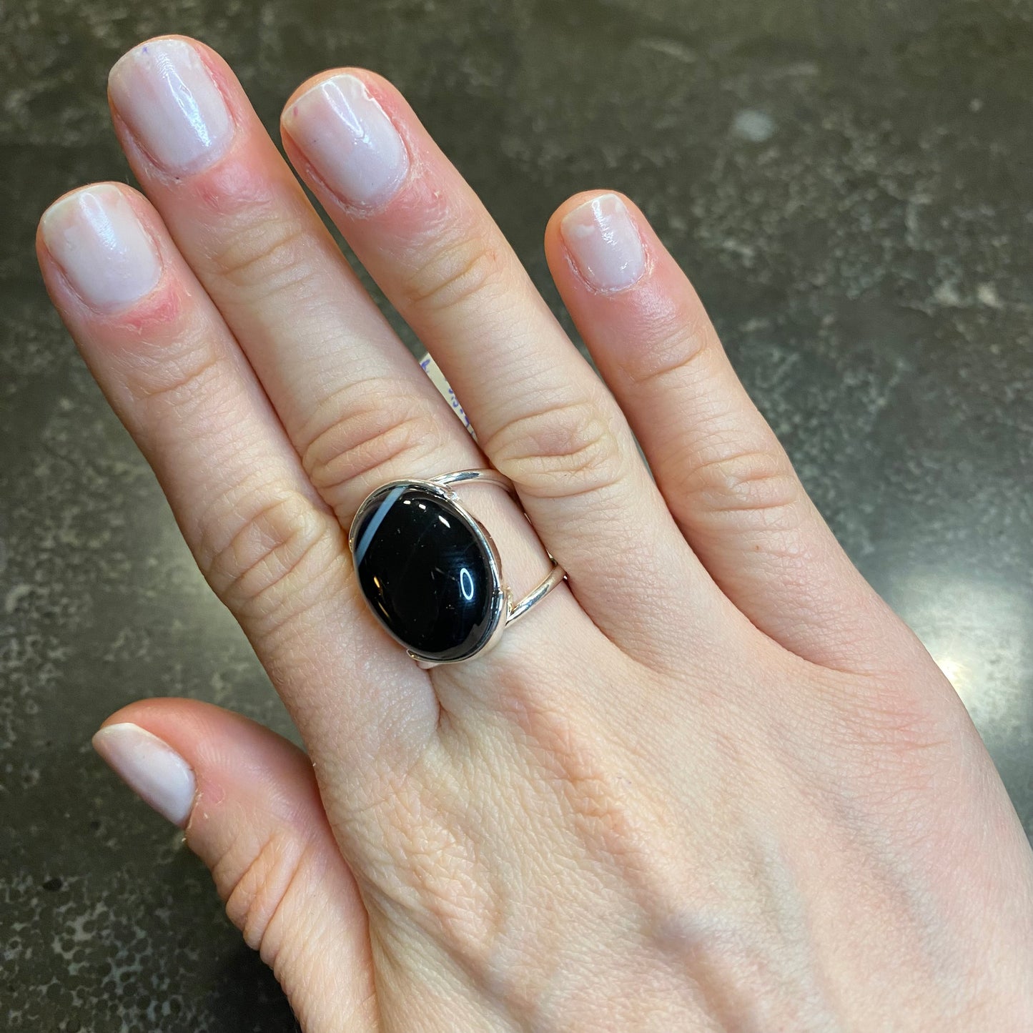 Adjustable Cabochon Ring