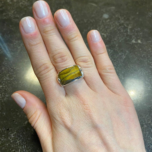Faceted Tiger's Eye Ring