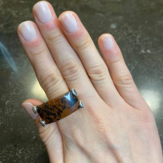 Polychrome Jasper Ring