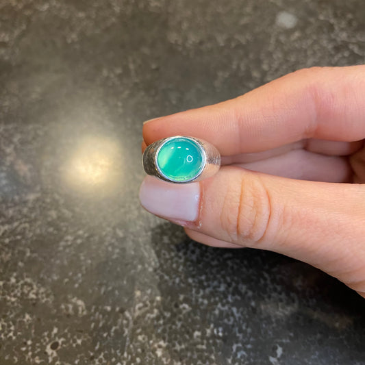 Green Agate Ring