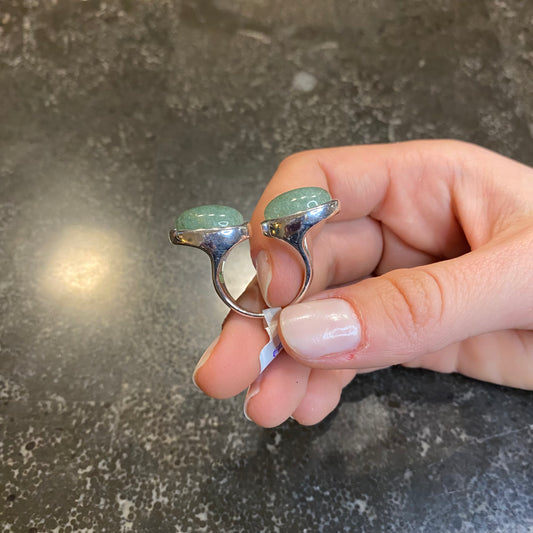 Duo Oval Stones Ring