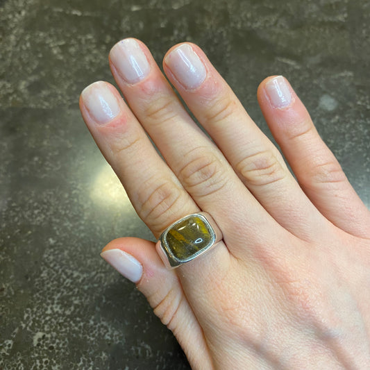 Polychrome Jasper Ring