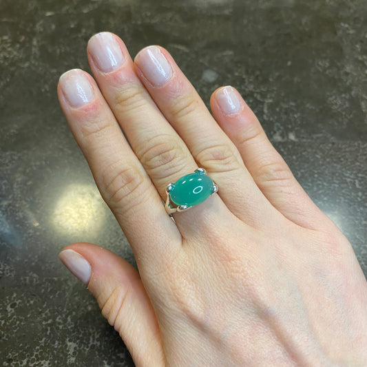 Small Oval Cabochon Ring