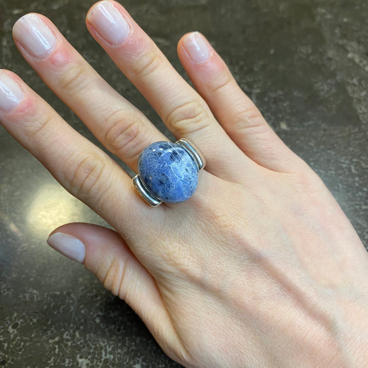 Sodalite Cabochon Ring