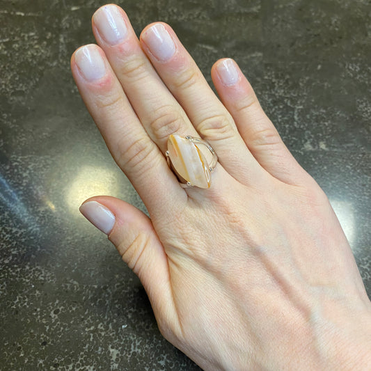 Natural Agate Ring