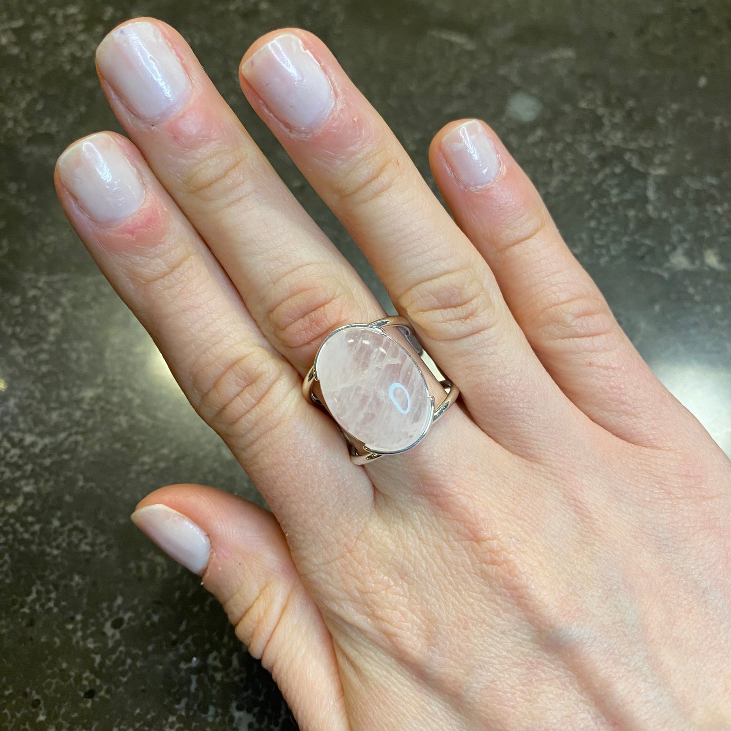 Adjustable Cabochon Ring