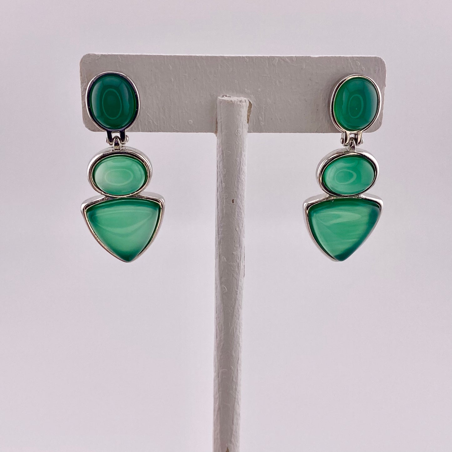 Green Agate Earrings