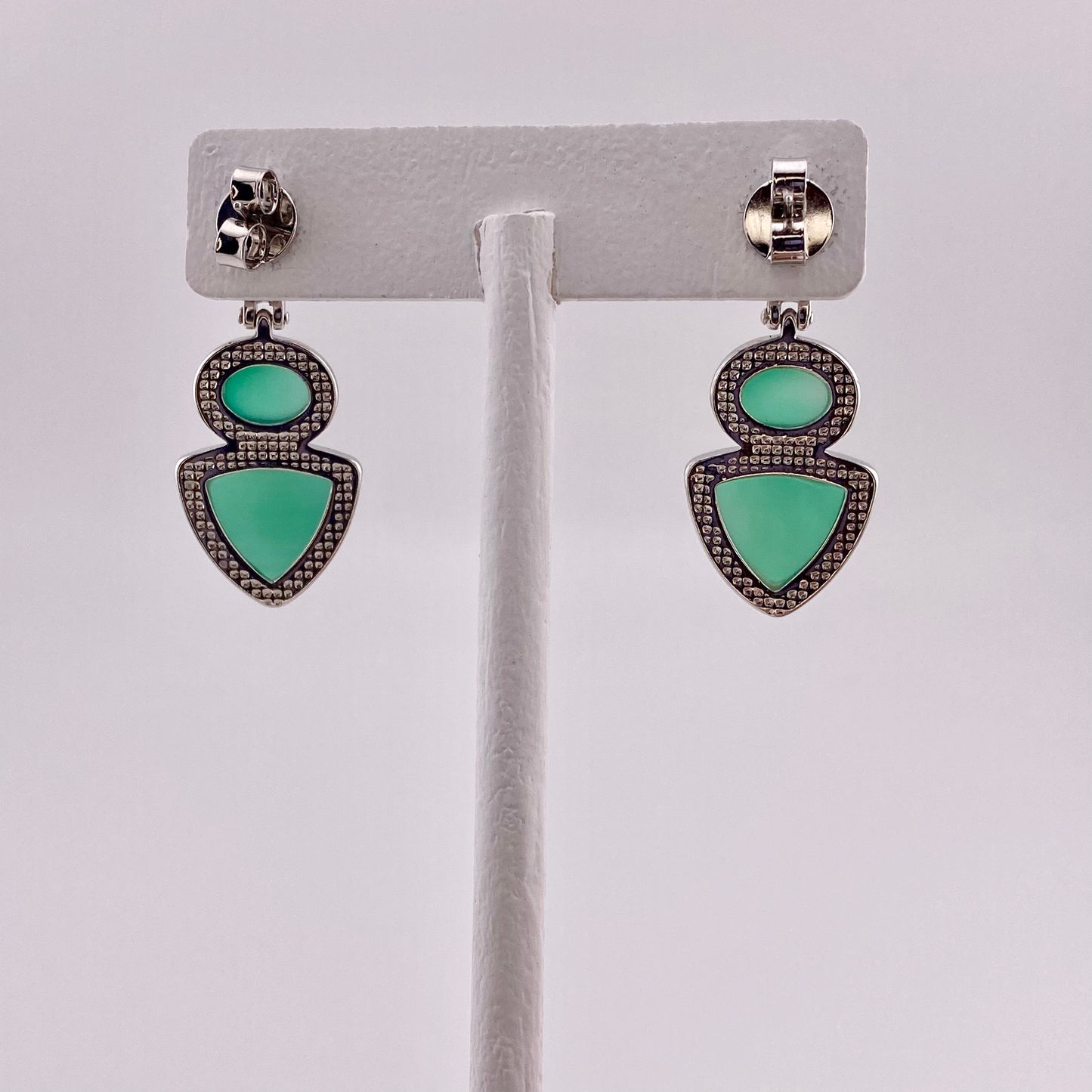 Green Agate Earrings