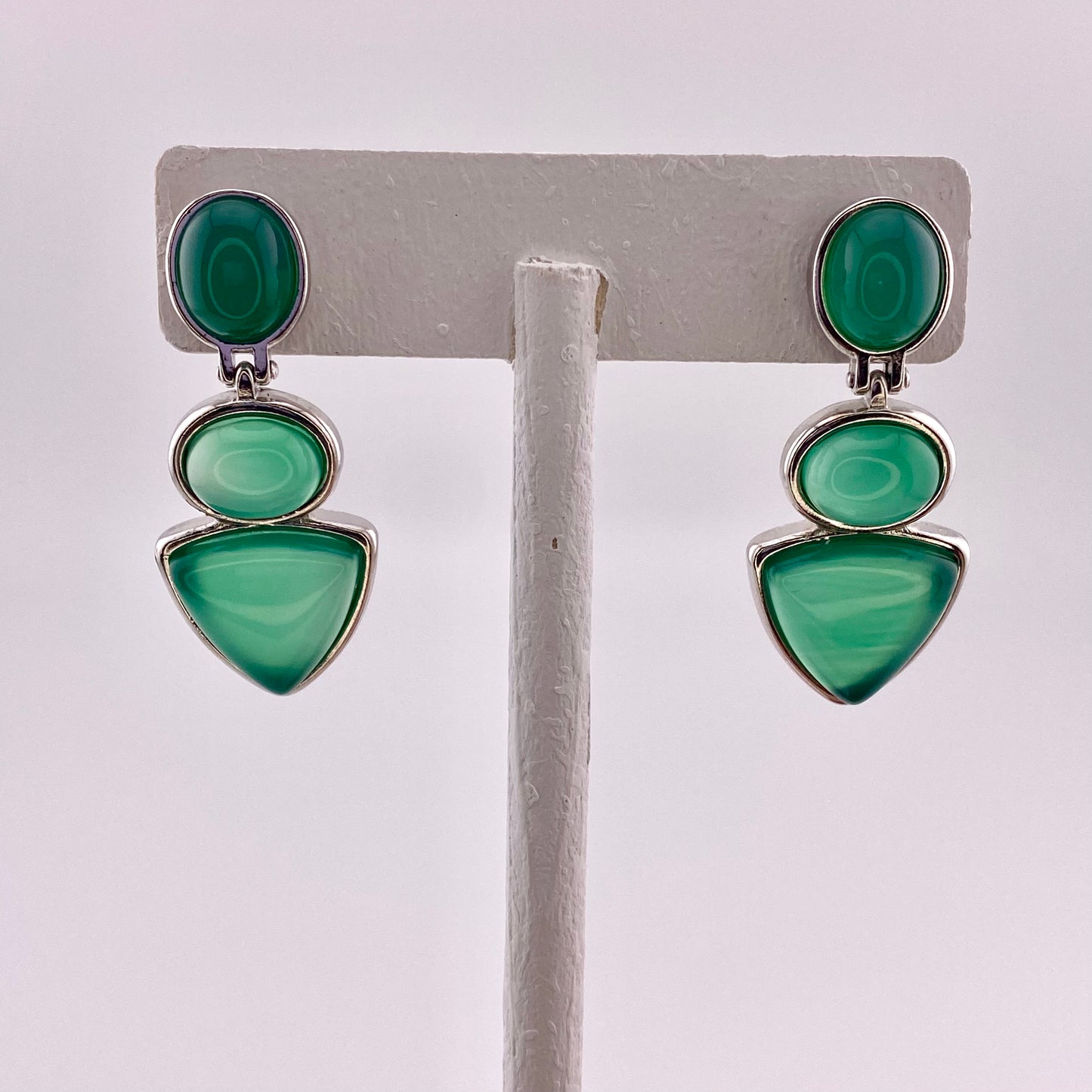 Green Agate Earrings