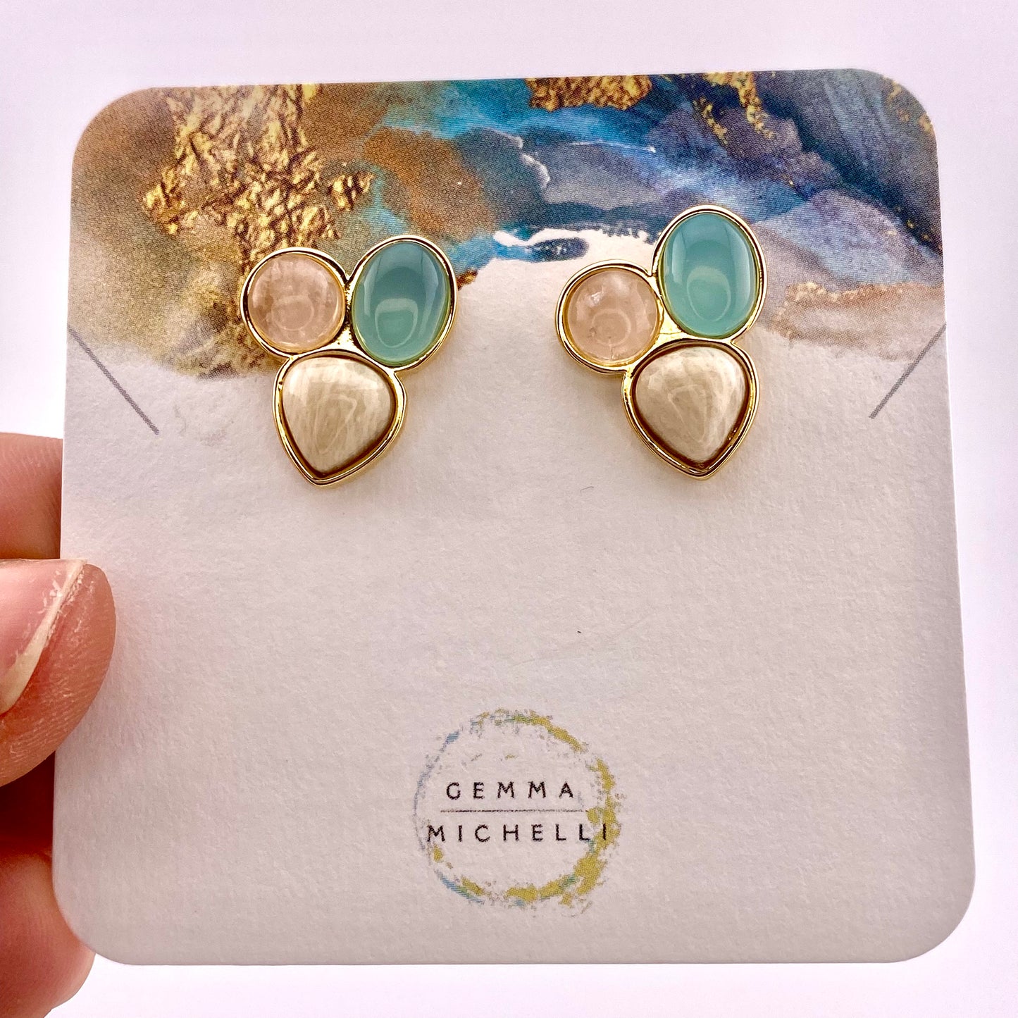 Three Stones Earrings