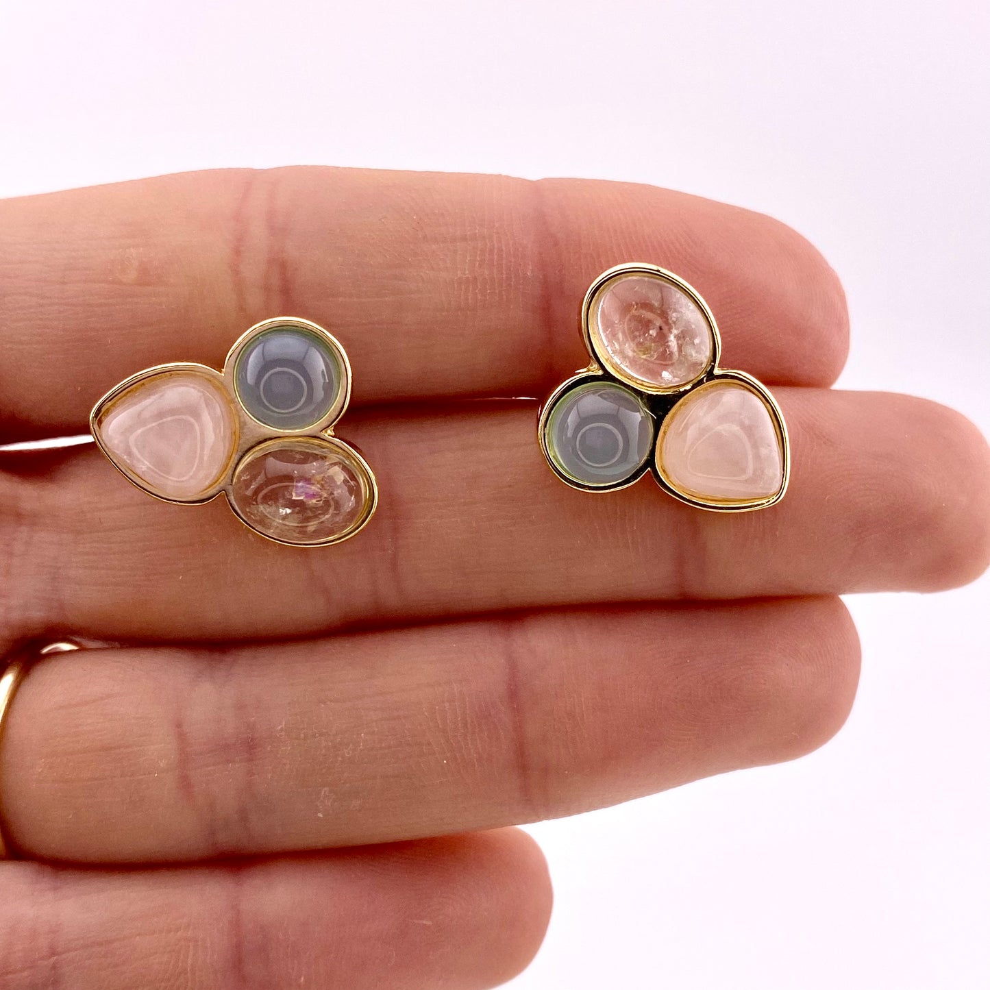 Three Stones Earrings