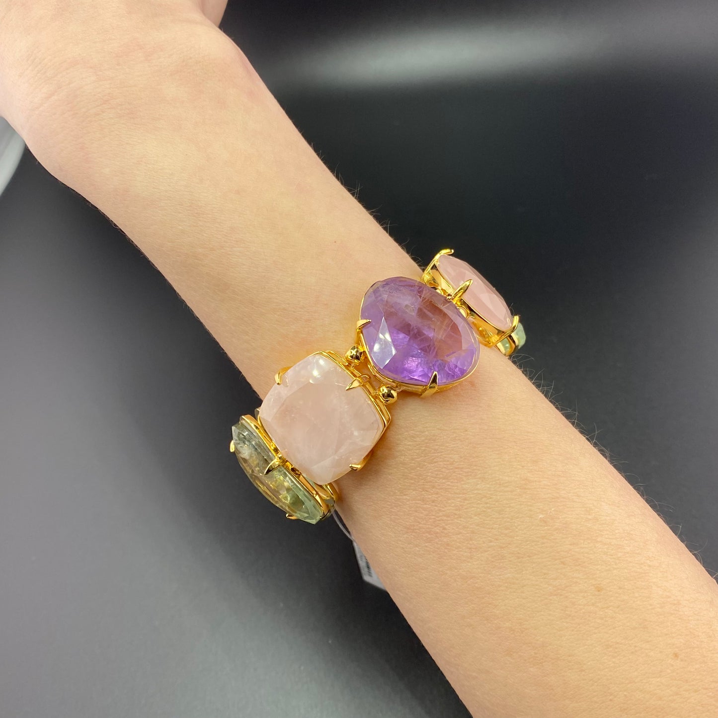 Monticano - Prasiolite, Amethyst and Rose Quartz Luxury Bracelet