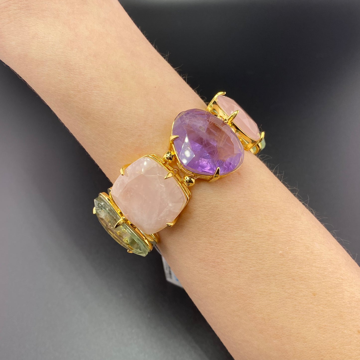 Monticano - Prasiolite, Amethyst and Rose Quartz Luxury Bracelet