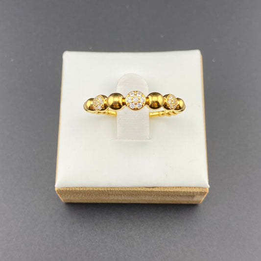 Zirconia Setting Bubble Ring