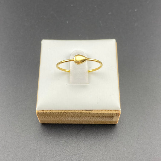 Sideways Delicate Drop Ring