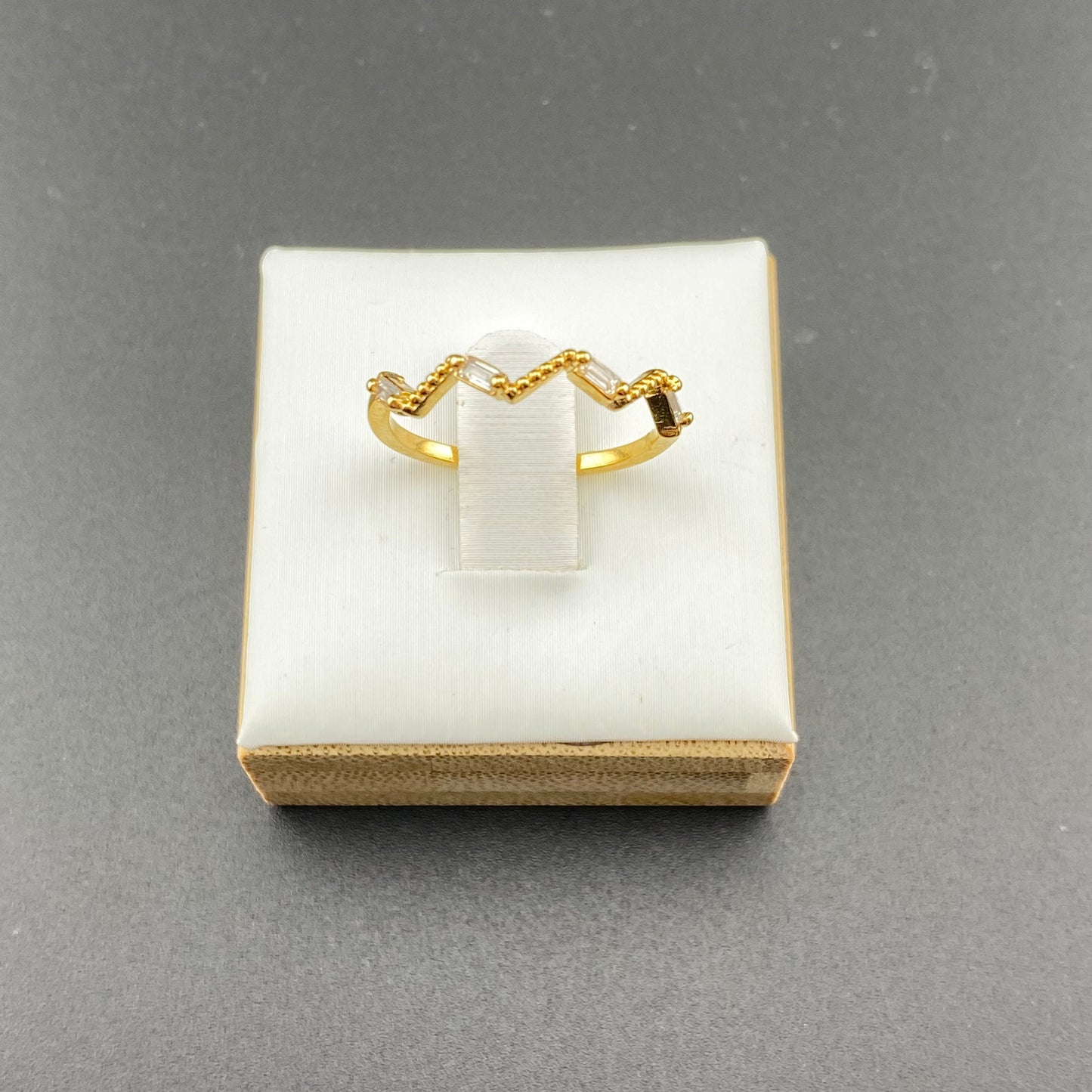 Zirconia Crown Ring