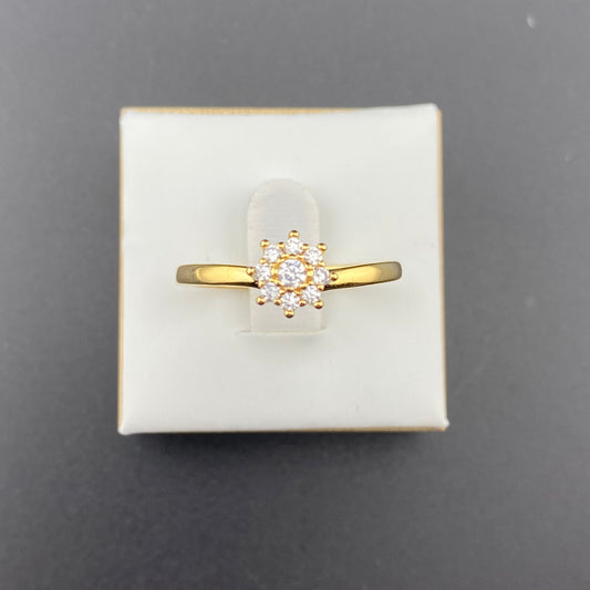 Zirconia Flower Solitaire