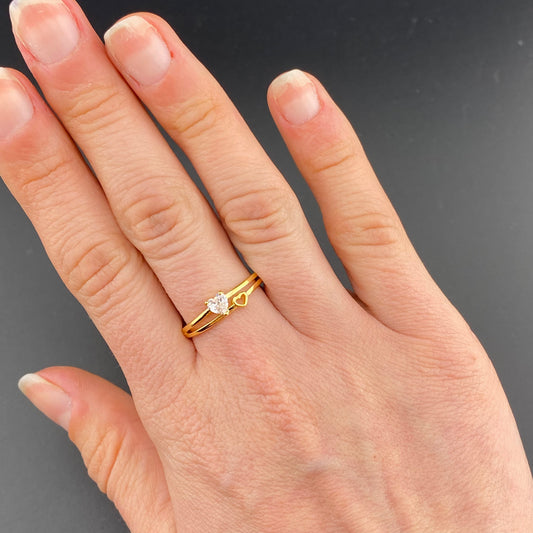 Two Beating Hearts Ring