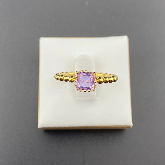 Bubbly Band Square Ring