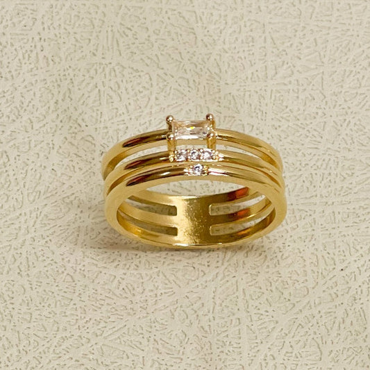 Three in One Zirconia Ring