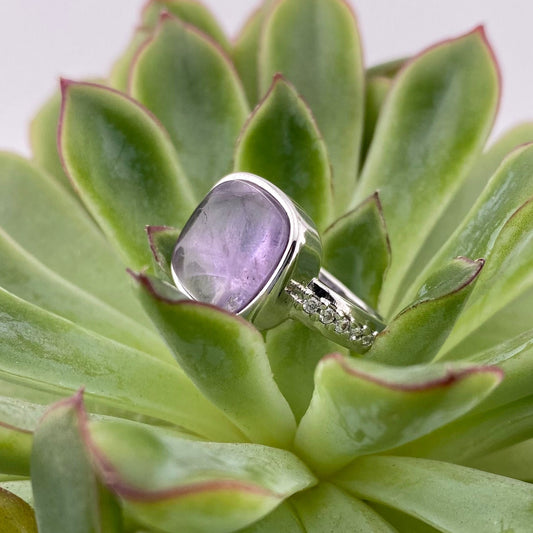 Amethyst Square Ring