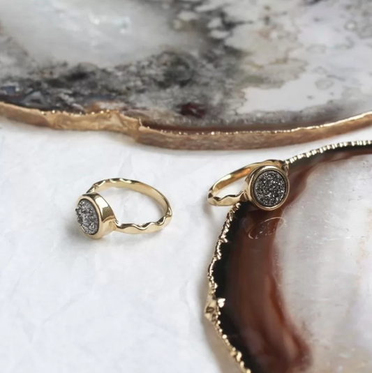 Organic Druzy Ring