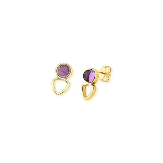 Amethyst Point Earrings