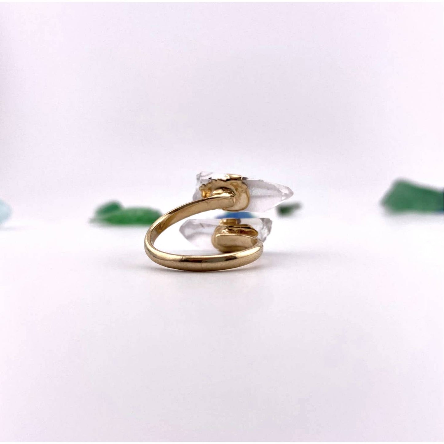 Clear Crystal Adjustable Ring